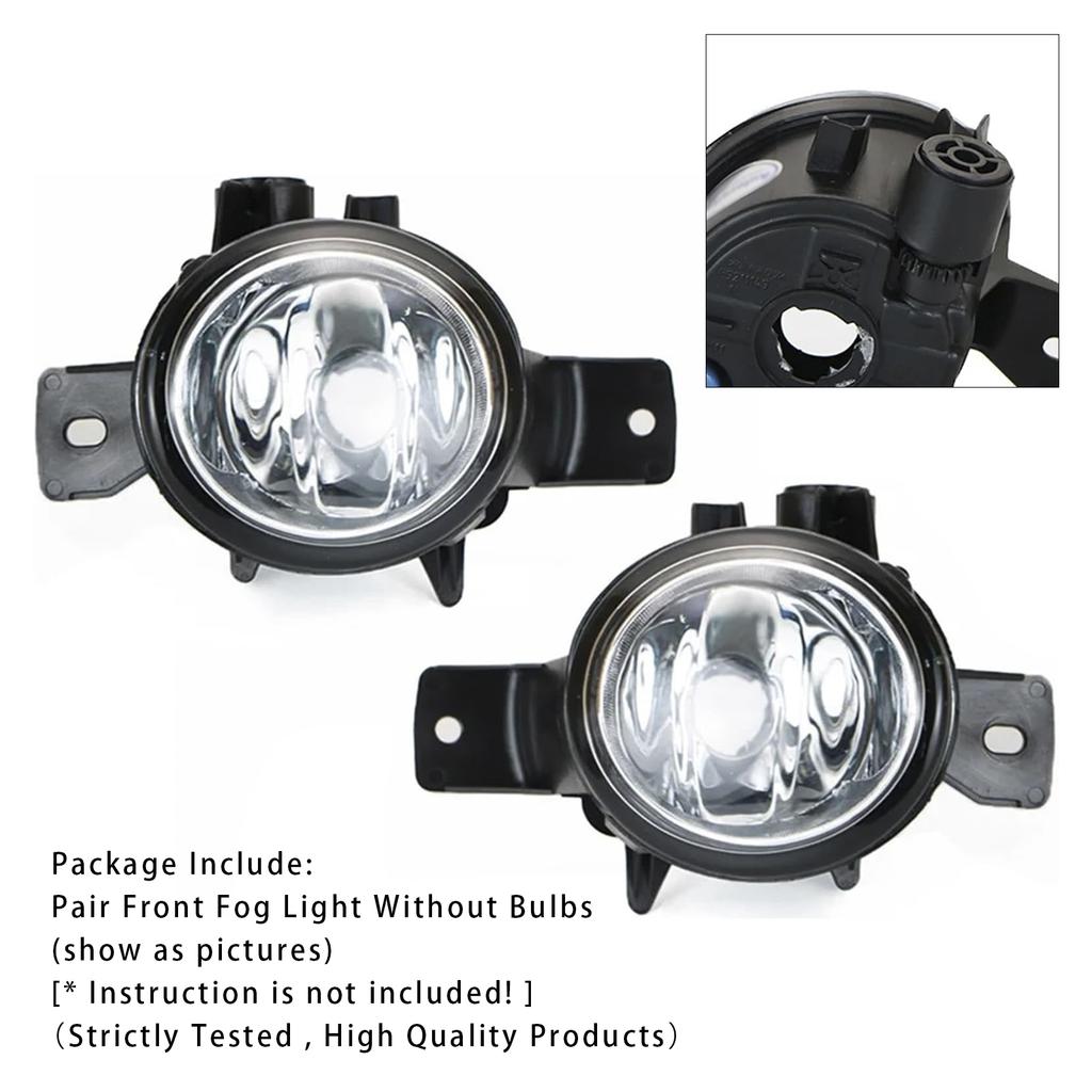 Pair Front Fog Light Lamps Without Bulbs For BMW X6 E71 E72 08-11 63177187631