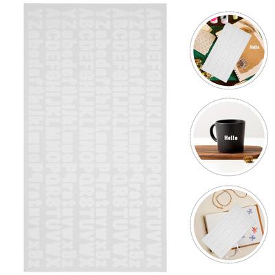 10 Sheets Removable Letter Stickers Self-Adhesive Alphabet Decals for Bulletin Boards Business Hotels Swimming Pool Apartment