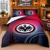 Printed 3Pcs Bedding Set Eintracht Frankfurt Football Pattern Bed Sheet Pillowcase For Bedroom Decor