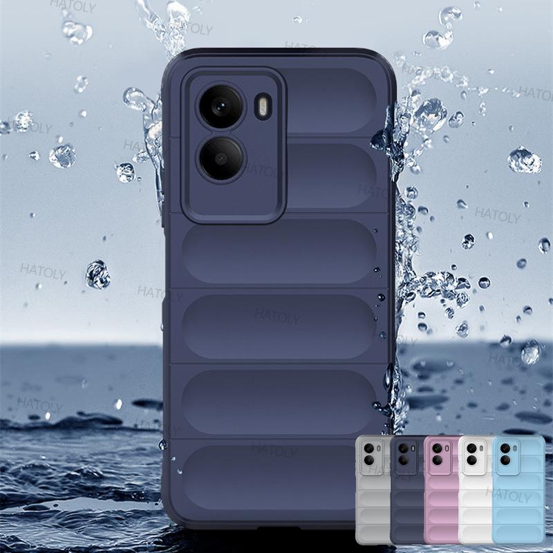 For Xiaomi Poco M7 4G Case Xiaomi Poco M7 4G Cover Funda Shockproof Anti-fingerprint TPU Silicone Protective Phone Back Cover