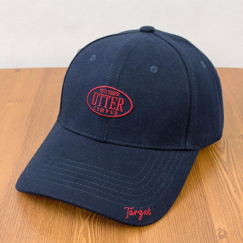 Fashion Hat Korean version of hardtop woolen cap female autumn and winter warm windproof big face small face deepening baseball cap male visor