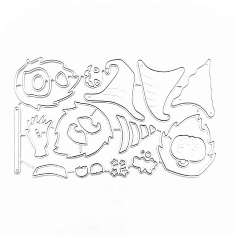 Metal Cutting Dies Christmas Santa Scrapbooking Decorative Embossing Paper Cards