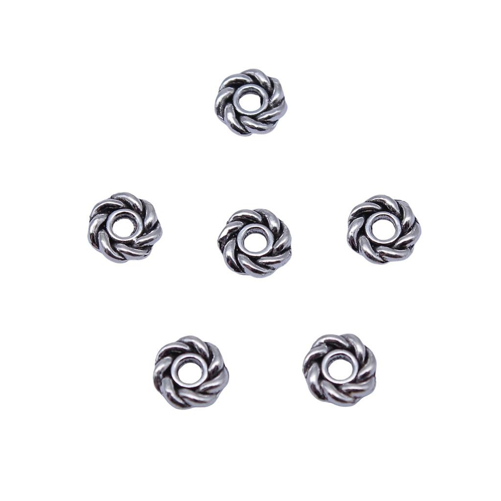 Caps Beaded Edge Spacer Beads Antique Style For DIY Jewelry Projects