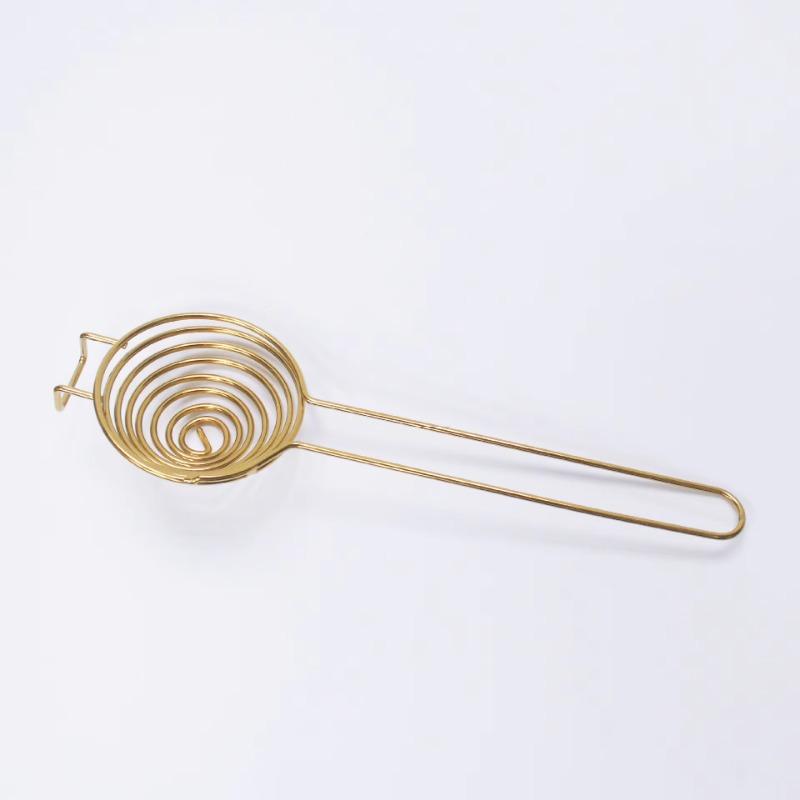 Portable Spiral 304 Stainless Steel Egg White Separator Wire Extension Handle Protein Egg White Egg Yolk Separator Hot Pot Fence