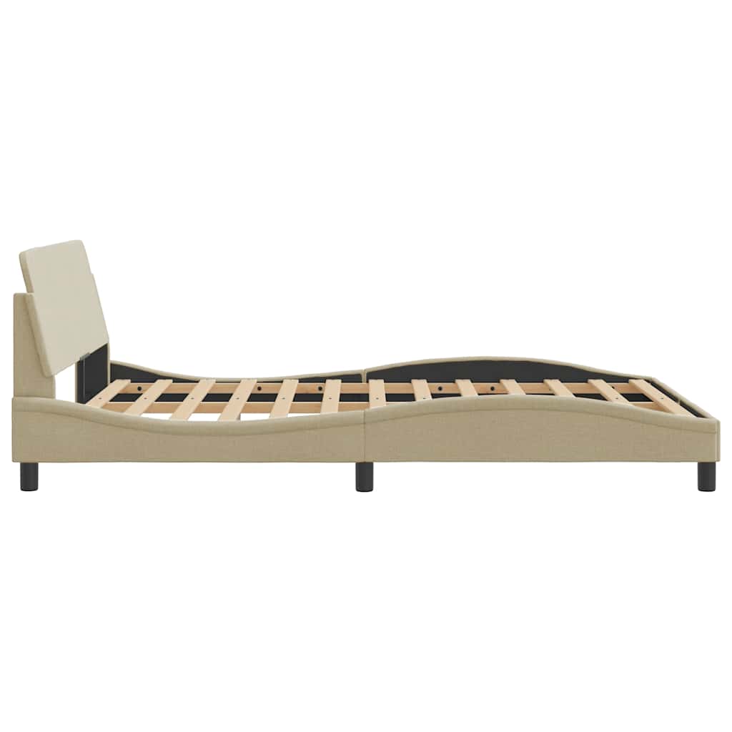 Dover Bed Frame Cream 120 x 200 cm Fabric