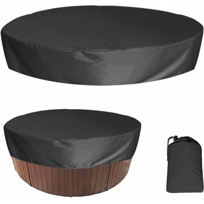 Bâche de piscine ronde 200 x 30 cm - Imperméable - Résistante aux UV - Durable et résistante au soleil - Convient pour une piscine r