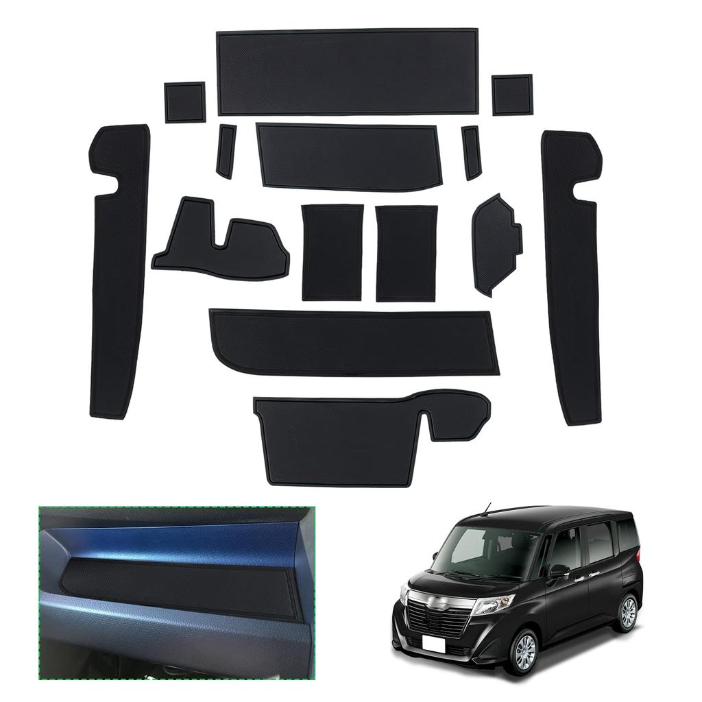 TOYOTA Roomy Tank Toyota ROOMY TANK New Model Exclusive Door Pocket Mat Rubber Mat Rubber Soundproof Drink Holder Accessory Dress Up Interior Rubber