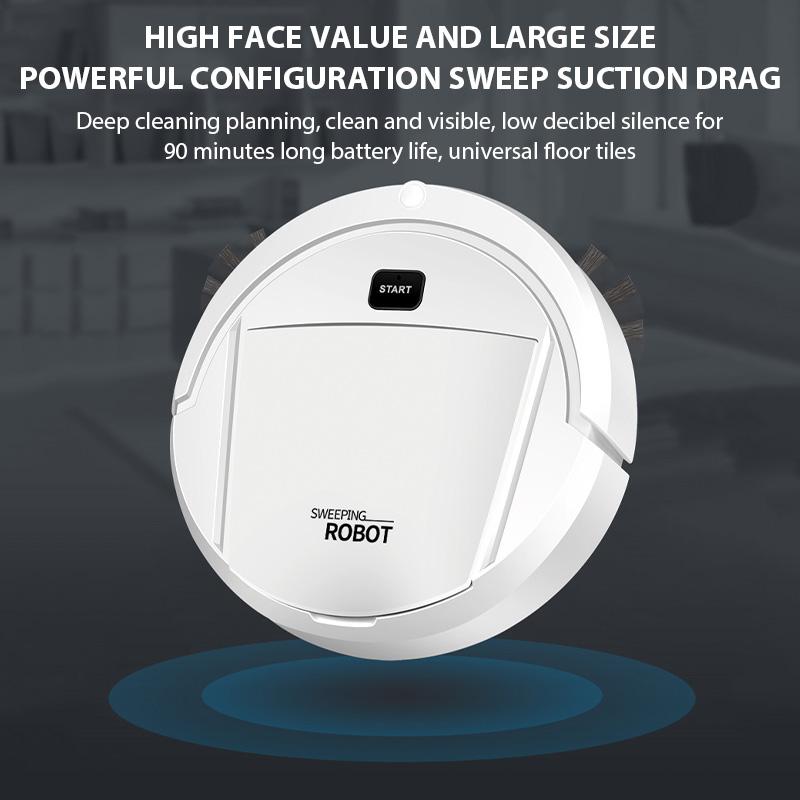 2025 New Automatic Robot Vacuum Cleaner Smart Sweeping Dry Wet Cleaning Machine Charging Intelligent Vacuum Cleaner for Home