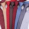 New Men's Classic Floral Dot Tie Luxury 8cm Jacquard Neck Tie Necktie For Men Business Wedding Party Daily Wear Accessory