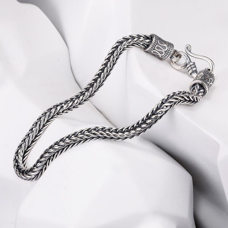 Stainless Steel Bracelet Chain Retro Men And Women Luxury Wedding Jewelry Engagement Fashion Party Gifts