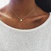 Women Star Pendant Clavicle Necklaces Chain Jewelry Gold Color Allergy Free Collarbone Chain
