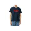 Levis Logo Print Crew Neck Short Sleeve T-Shirt Men T-Shirts Blue A4391-0009
