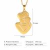 Cazador Lovely Family Pendant Necklaces Mom Dad Children Baby Pregnant Woman Stainless Steel Choker Jewelry Mother Day Gift New