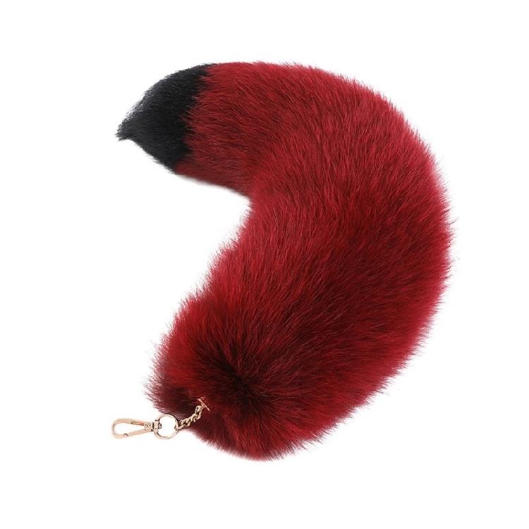 Foxes Tail Keychain Cosplays Toy Foxes Tail Keyring Bag Hangings Pendant Charm