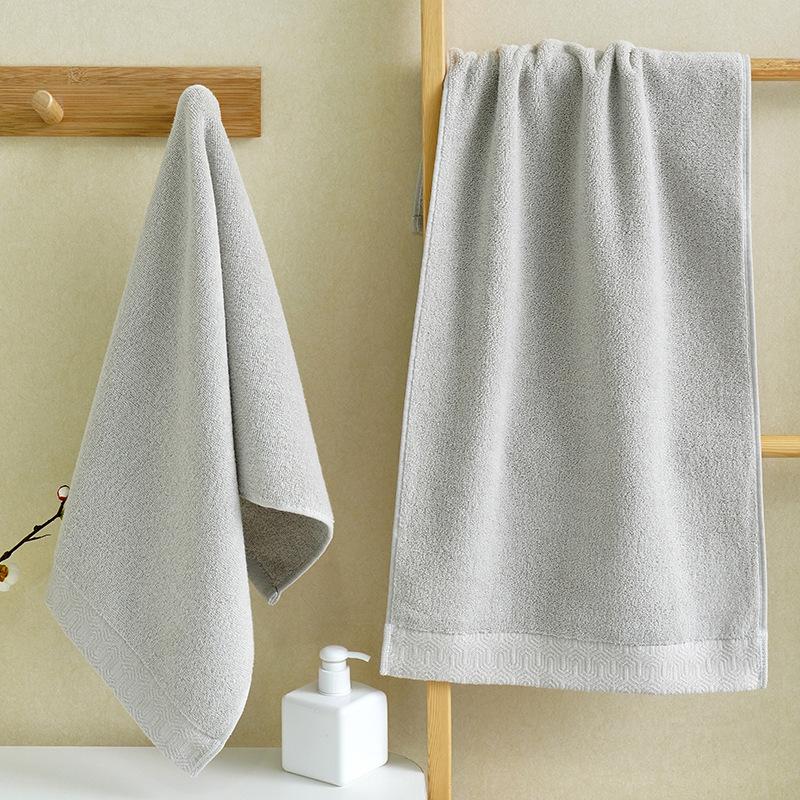 Cotton Adult Face Wash Towel Bath Towel Pure Cotton Couple Soft Moisture-wicking Home Gift Embroidery Durable Durable 35 * 75cm