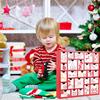 DERAYEE Christmas Countdown Wooden Box with 24 24 Days to Gift Advent Trinket Christmas Gift Drawers, Christmas, Countdown, Calendar, Box, Ornament,