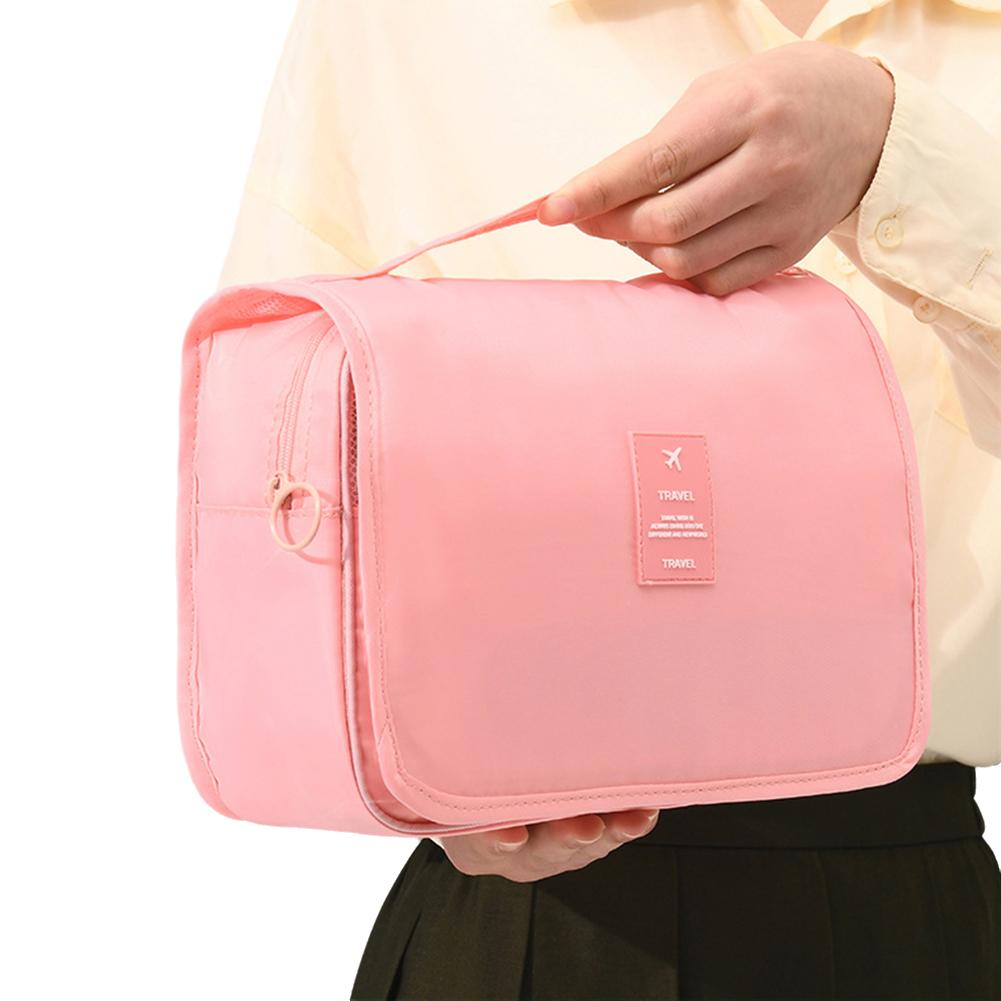 

Waterproof Portable Toiletry Washbag with Hanging Hook Large Capacity Cosmetic Storage Bag for Travel Men And Women Bathroom Mak