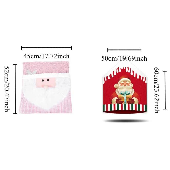 Soft Xmas Dinner Chair Seat Cover Snowman Festival Table Decor  Home Decoration