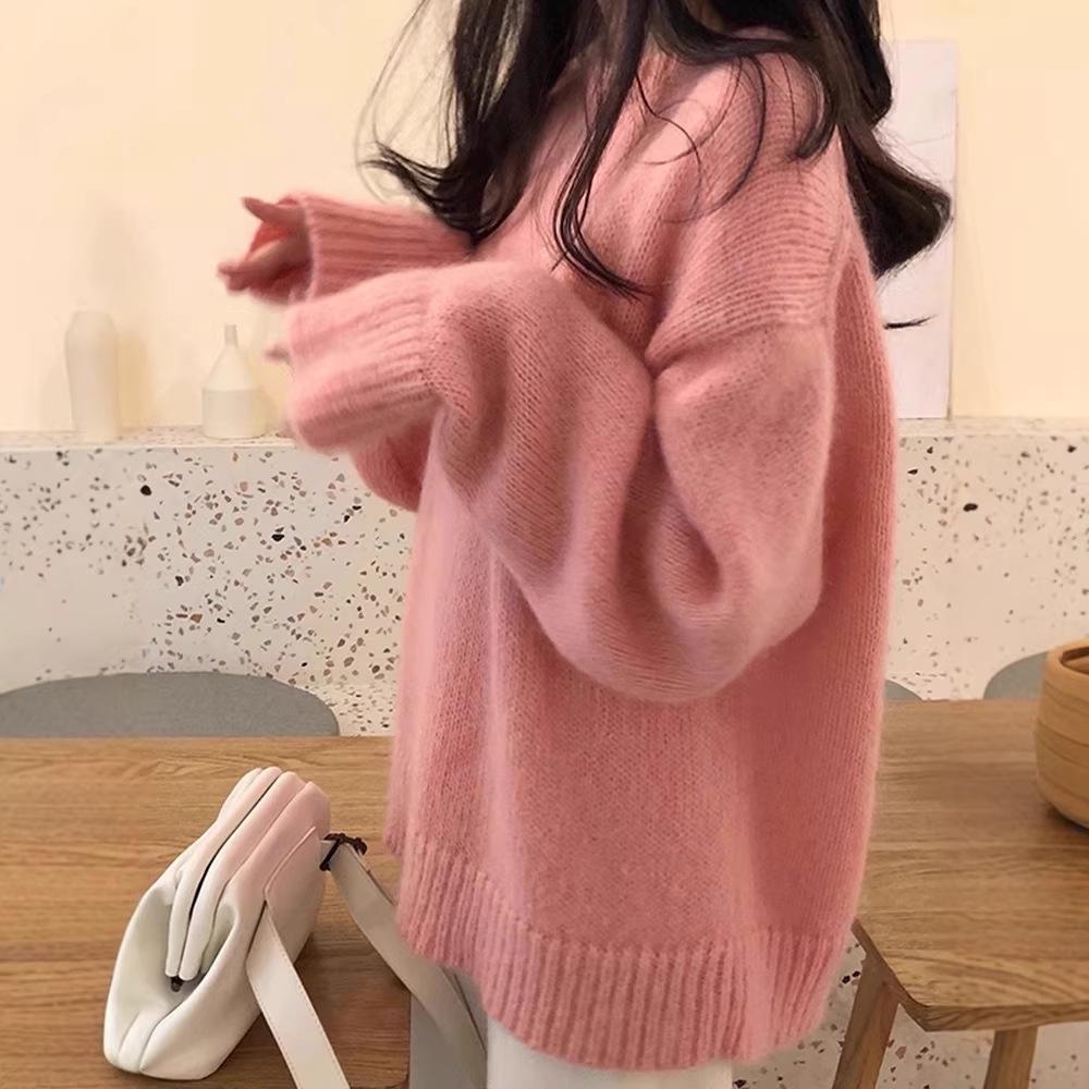 2026 Women's Autumn/Winter Wool Sweater – Milk-Sweet Gentle Style, Thick Inner Layer