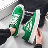 Fashion Green Men Canvas Shoes Classic Breathable Canvas Sneakers Men Casual Shoes Street Hip Hop Platform Vulcanized Shoes Men