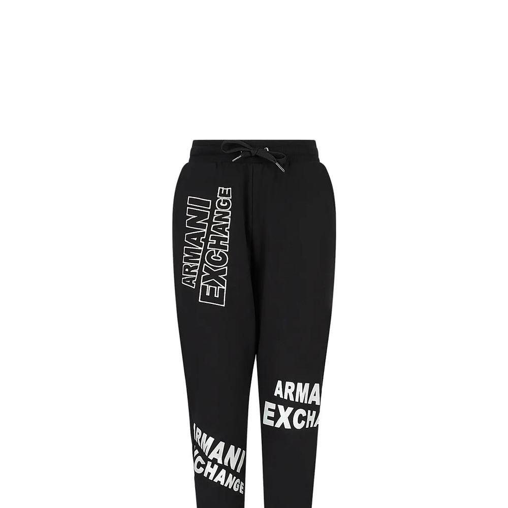 Emporio Armani Letter Lace-Up Casual Pants Women Bottoms Black 3RYP77Y-JDBZ1-1200