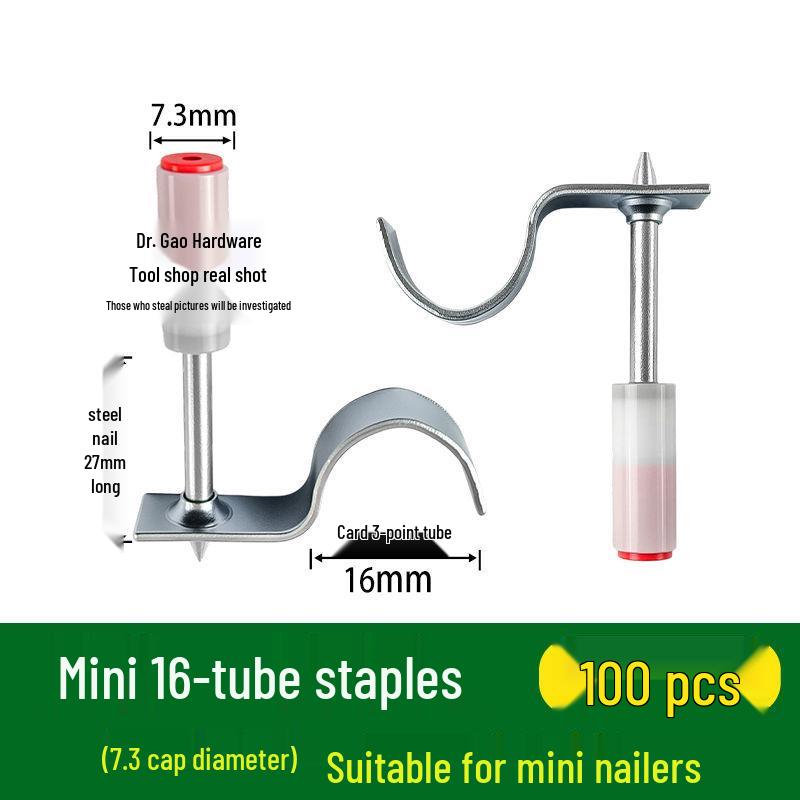 M8 Threaded Powder-Actuated Nail Gun with Removable Screw for Ceiling Lights