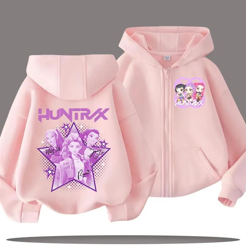 Funny Zip Up Sweatshirts Kp-op Hoodie Children Clothes Kid Girl Boy Sweatshirt Zipper Hoody Baby Casual Top
