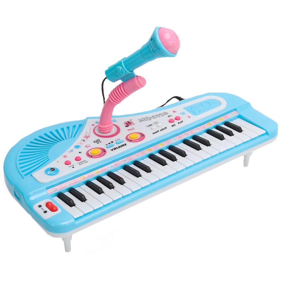 Simulation 37 Key Piano Musical Toy Plastic Kids Electronic Piano  Intelligent Development
