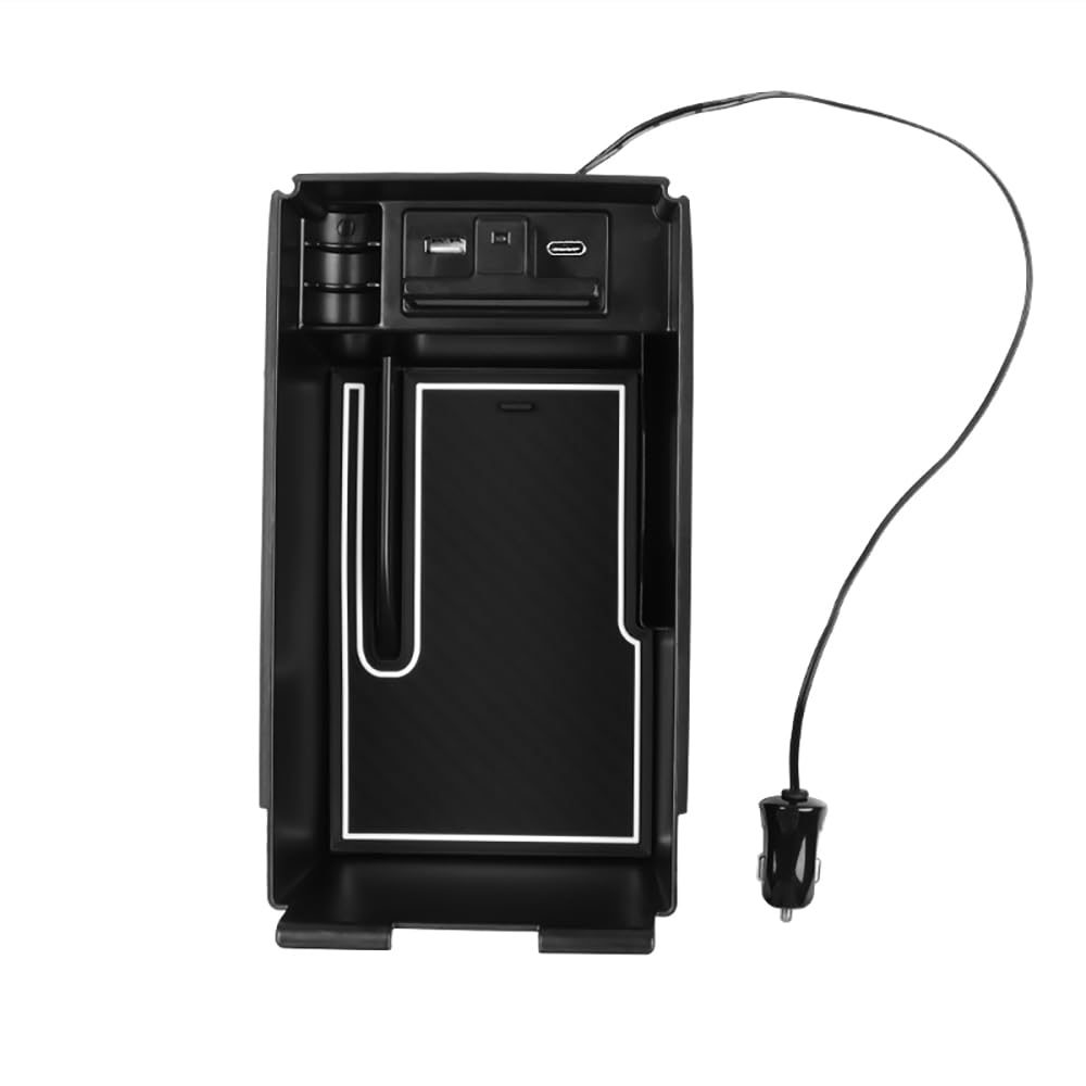 

Toyota Harrier AXUH85 Консольный бокс с USB-портом для зарядки и LED-сенсором PD Внутренний Автоматическое определение Консоль Консольный бокс Аксессуар для консольного бокса