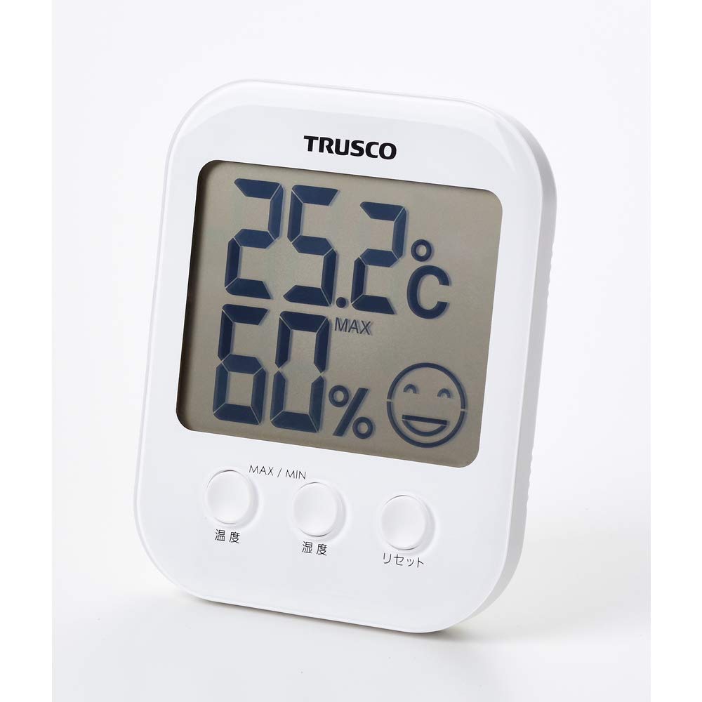 TRUSCO Digital with Heatstroke and Influenza Risk Notification TDTM-001 Thermo-Hygrometer