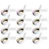 12 Pack Heavy Duty Towel Holders with Strong Anti Rust Spring and Non Slip Silicone Pad for Outdoor and Indoor Use