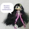 Originale Innovation Una Gedicht Monsterpuppe Spielzeug Mädchen Geburtstagsgeschenk Novi Stern Puppe lange Haare 20 cm Puppe mit Kleidung DIY Spielzeug