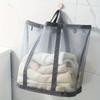 1PC Foldable Mesh Laundry Hamper with Handles Wall-Mounted Dirty Clothes Basket for Home Laundry Baskets