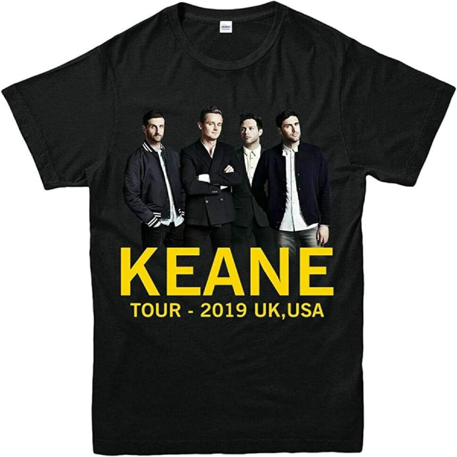 

DOO MJUGG Keane UK Tour Mens T Shirt Handbill Music Band Rock 0 Fun Adult & Kids Tee Top 3XL Black XXXXXL чорний