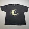 Vintage Mystic Moon Magical T Shirt XXL Black Celestial Graphic Tee 90s