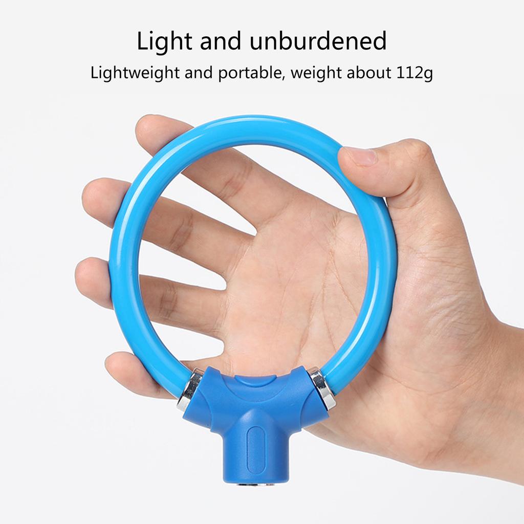 Rings Shape Bicycles Lock Lightweight Cycling Antitheft Lock High Security Mountain Bicycles Lock for Outdoor Parking