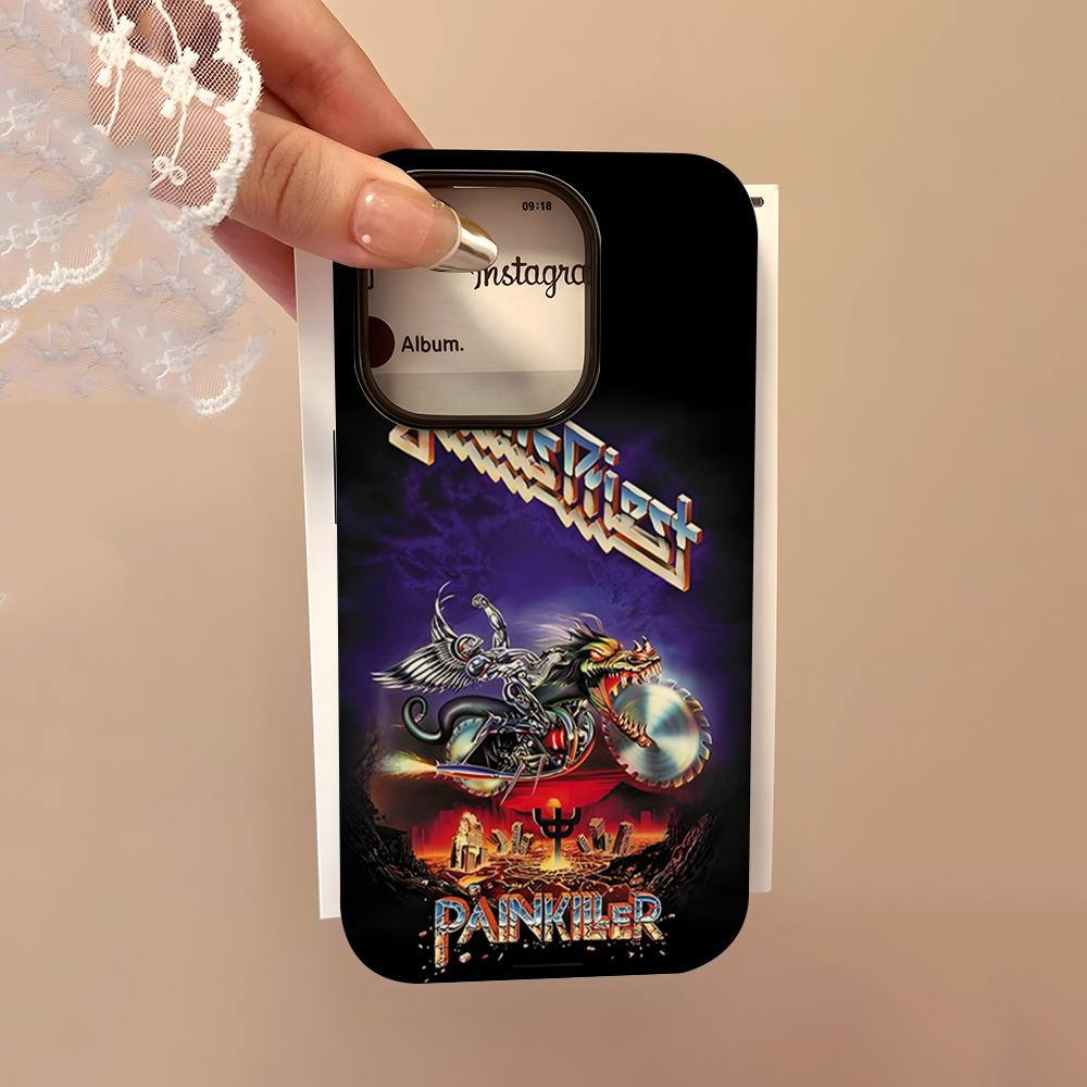 Rock Band Judas Priest Phone Case For IPhone 16 15 14 13 12 11 Pro Max 16 Plus Glossy 2 In 1 Bumper Cover