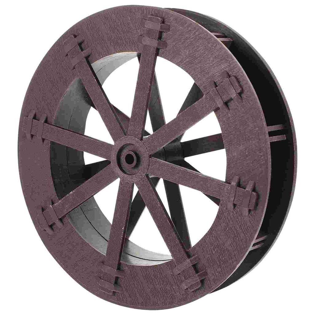 Fountain Wheel Water Fish Tank Accessories Artificial Rockery Rotation Wheels Scene Layout Plastic