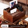 Walnut Wood Multifunctional Desktop Organizer
