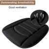 Memory Foam Car Seat Cushion With Breathable Fabric & Non-Slip Gel, Universal Fit For Car Truck Office Home 19.6X18X1.2 Black