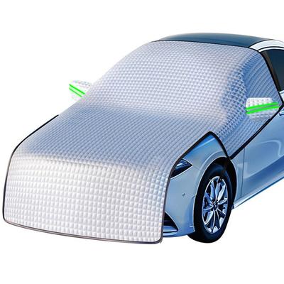 Cubierta de Nieve Extensible para Parabrisas de Coche Cubierta Gruesa de Nieve para Parabrisas Delantero Lámina de Aluminio Protector contra Heladas Protector de Ventana de Coche