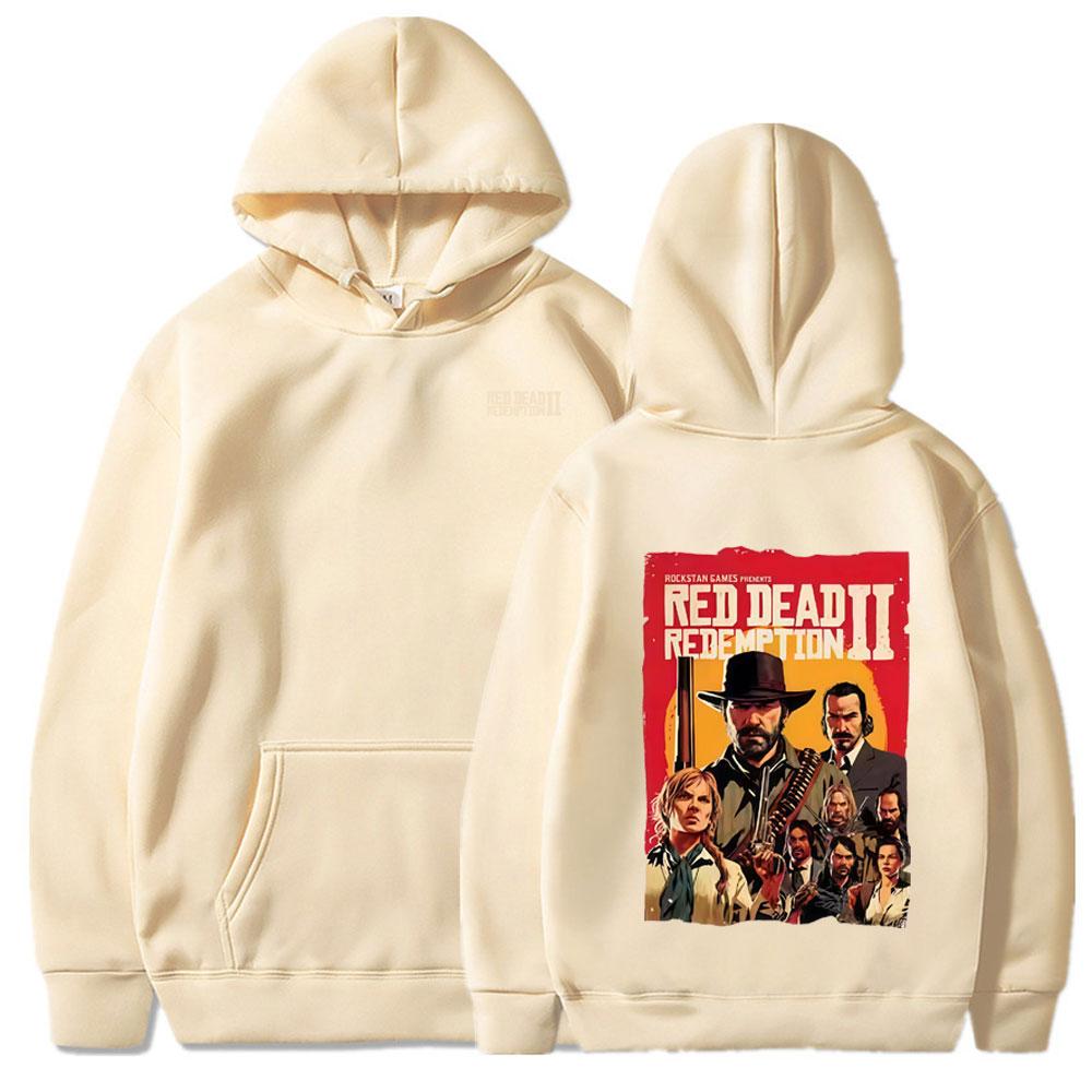 Red Dead Redemption 2 Graphic Hoodie Men Women Harajuku High Quality Fashion Couple Sweatshirt Casual Long Sleeve Oversized Wear