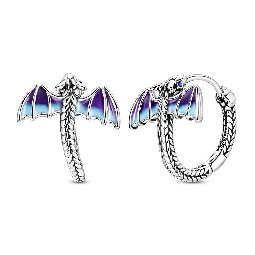 Woman Earring 925 Silver Original Eardrop Hoop Earring Sunflower Bee Bow Fashion Jewelry