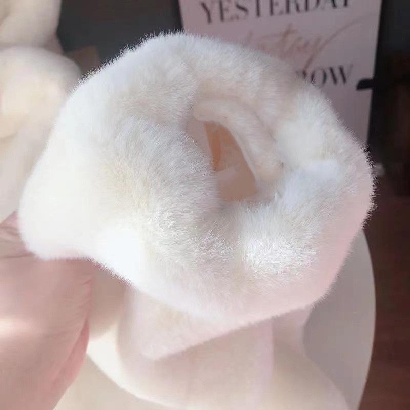 Kadın Sevimli Ayı Kulaklı Polar Kapüşonlu Mont, Kalın Peluş, Bol Orta Boy Stil, 2025 Koleksiyonu