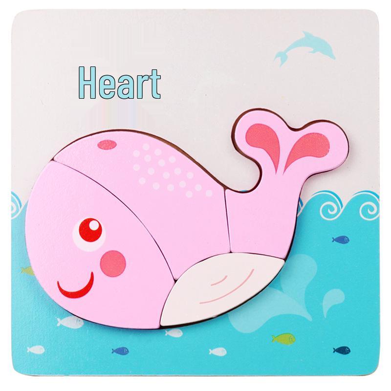3D Cartoon Anime Hand-Grip Wooden Jigsaw Puzzle for Kids - Educational & Hot Selling