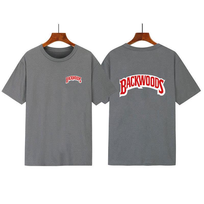 Hot-Selling Backwoods Letter Print Short-Sleeved Men'S And Women'S T-Shirts Wish Explosion