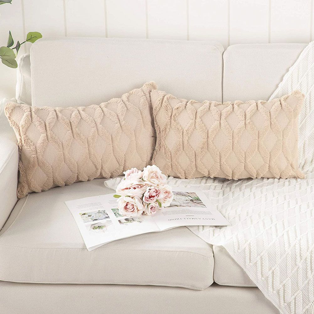Plush For Livingroom,Bed Throw Pillow Decorative Pillow Case Sofa Decor Home Textile Cushion Cover