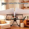 Aircraft Launcher Component Set RC Paper Airplane DIY Kit, Remote Control Plane Electric Module with Gyro Power Stabilizer, Dual Propellers,