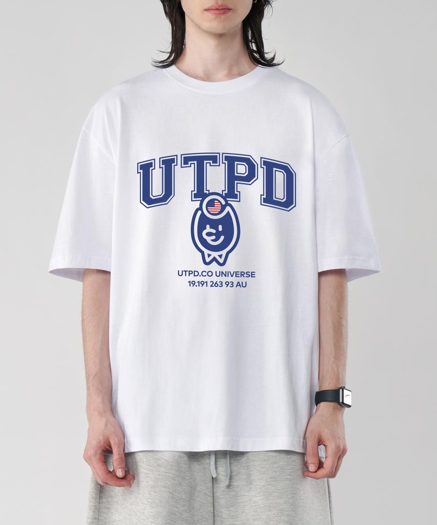 UNTAPPED STUDIO Ted Authentic Logo Pure Cotton Big Oversized Short Sleeve T-Shirt 2 Colors
