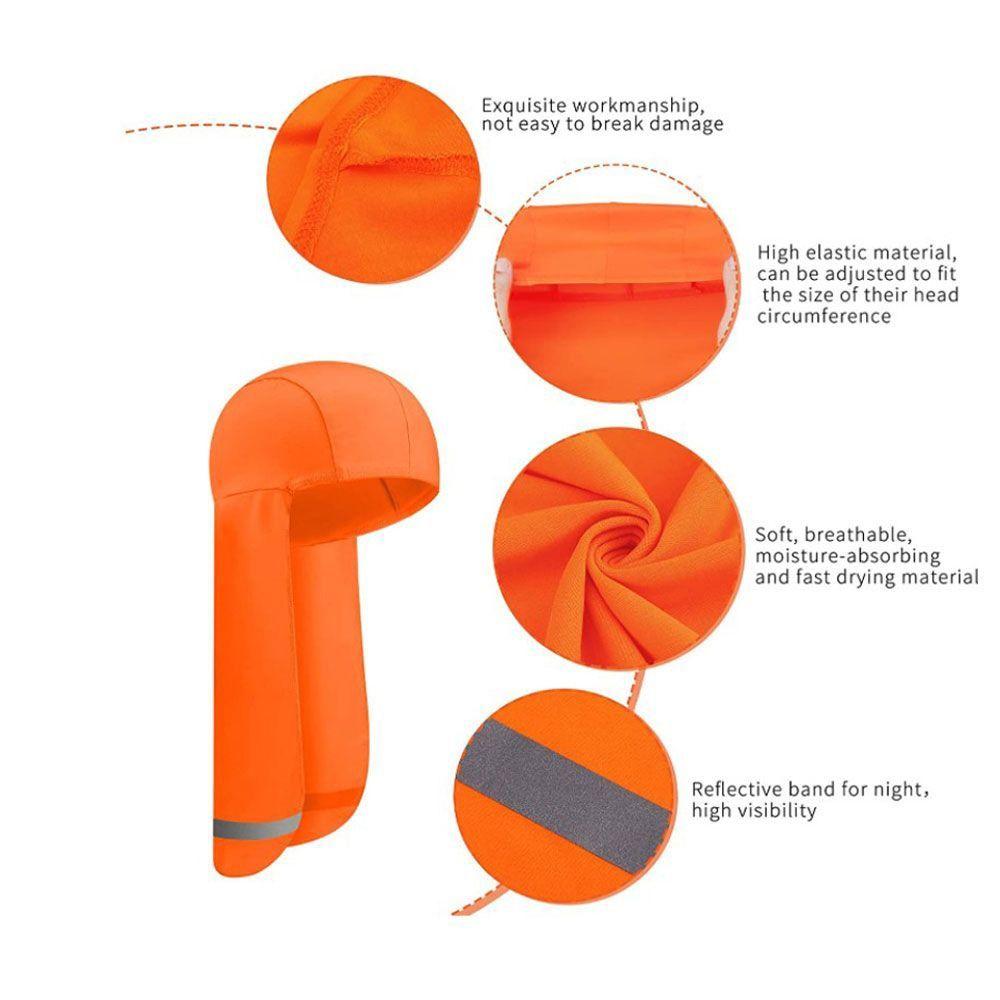With Neck Flap Neck Sun Shield Reflective Stripe Sun Protection Hat Sun Shade Cap Outdoor